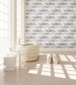 Petite Coque© Wallpaper In Black + White -Drop It Modern Sales Coque Petite black White rendering 2