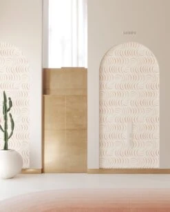 Petite Coque© Wallpaper In Strawberry Kiss + Cremé 9 Petite Coque© Wallpaper In Strawberry Kiss + Cremé -Drop It Modern Sales Coque Petite strawberry kiss rendering 2