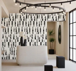 Corral© Wallpaper In Alabaster -Drop It Modern Sales Corral Alabaster 1.CROPjpg