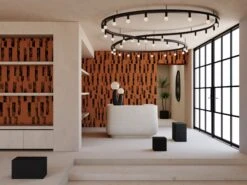 Corral© Wallpaper In Chestnut 8 Corral© Wallpaper In Chestnut -Drop It Modern Sales Corral Chestnut Final