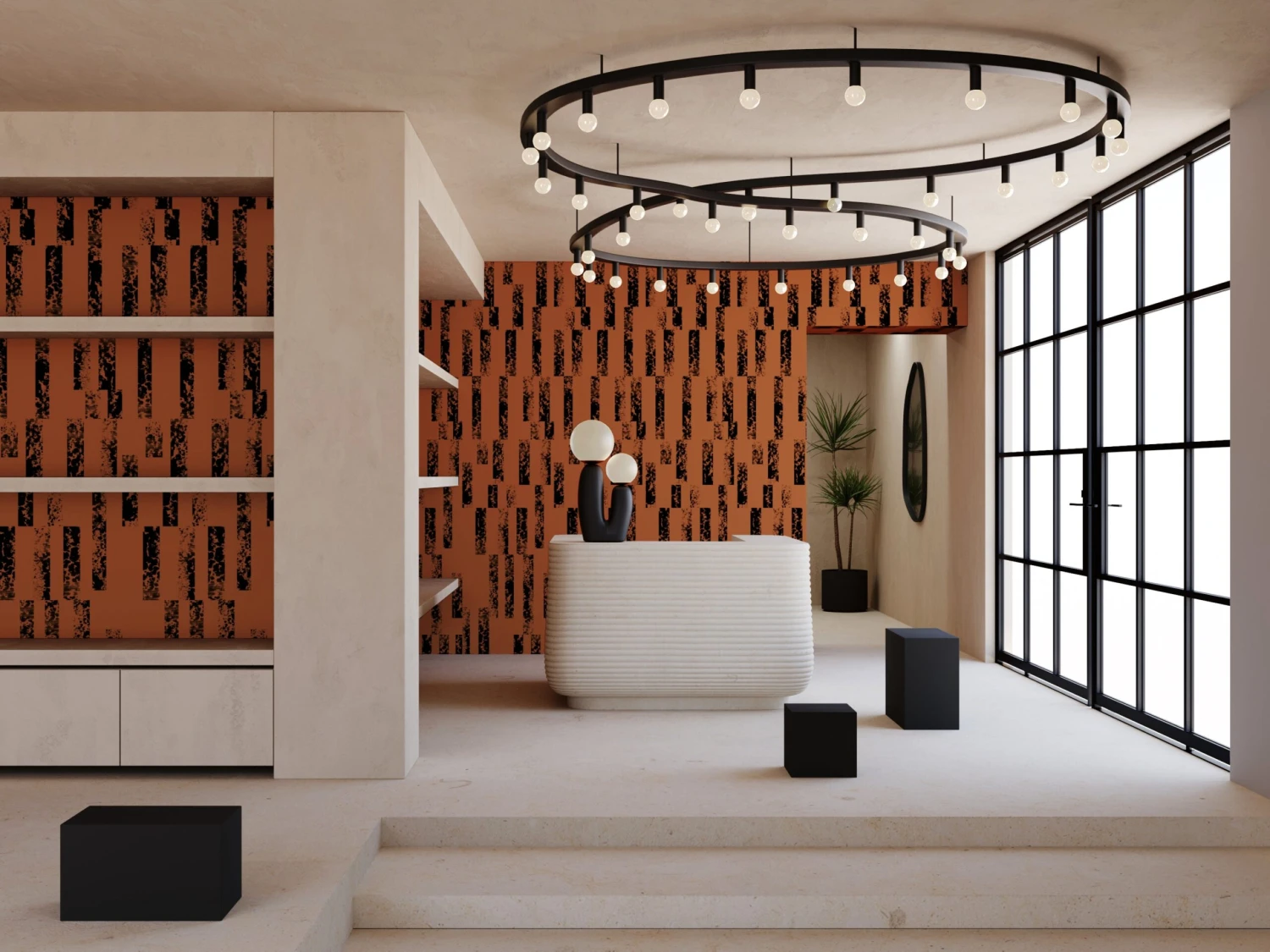 Corral© Wallpaper In Chestnut 3 Corral© Wallpaper In Chestnut - Image 3