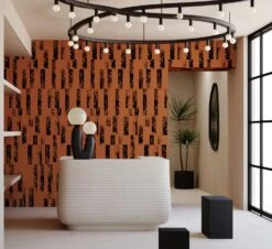 Corral© Wallpaper In Chestnut 9 Corral© Wallpaper In Chestnut -Drop It Modern Sales Corral Chestnut Final.CROPjpg