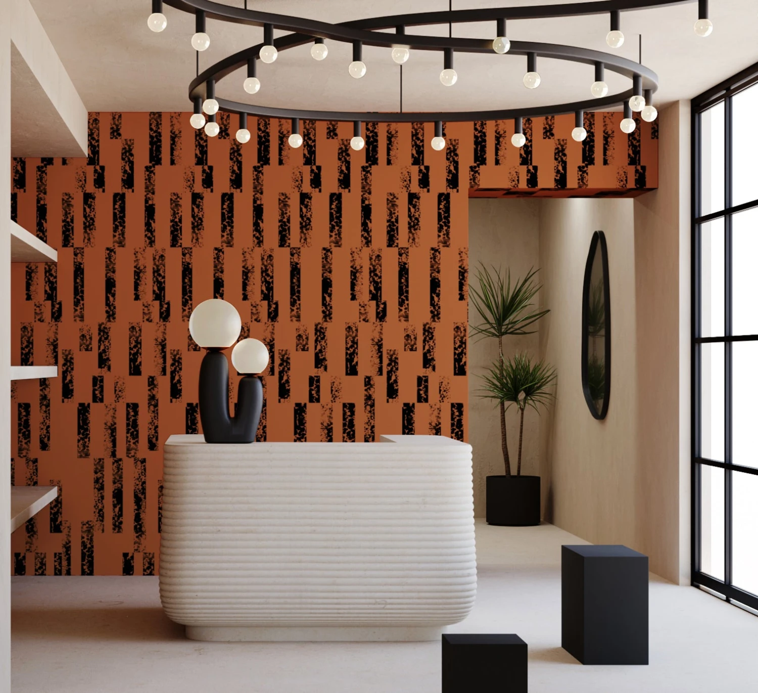 Corral© Wallpaper In Chestnut 4 Corral© Wallpaper In Chestnut - Image 4