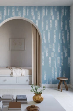 Corral© Wallpaper In Cornflower -Drop It Modern Sales Corral CornflowerCROP