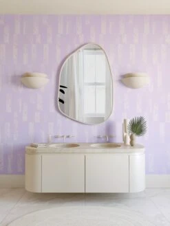 Corral© Wallpaper In Lilac -Drop It Modern Sales Corral Lilsck final
