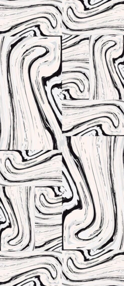 Crystalline© Wallpaper In Blush + Black + Grey -Drop It Modern Sales Crystalline Blush Black Grey da78ccc2 b2c6 409a bcc6 eedca3ba1945