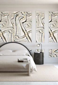 Crystalline© Wallpaper In Wicker -Drop It Modern Sales Crystalline Wicker rendering 2