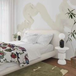 Abstract Art© Mural Wallpaper In Vanillawood -Drop It Modern Sales DIM02