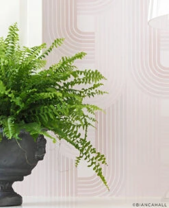 Raceway© Wallpaper In Blush -Drop It Modern Sales DIM Raceway Blush Fernweb