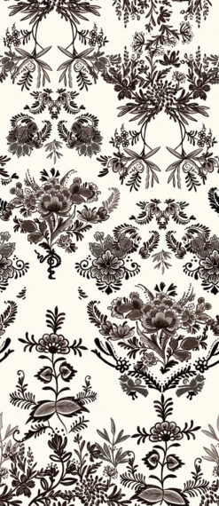 Delft© Mural Wallpaper In Black -Drop It Modern Sales Delft Black 2a14c85b dc9a 42fa a9ef 34a8cdf91761