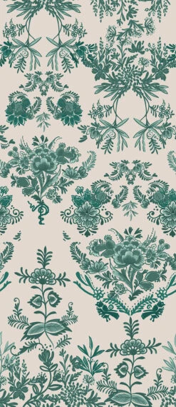 Delft© Mural Wallpaper In Green -Drop It Modern Sales Delft Green c2ca22b2 47f7 40aa 8053 5d136337daca