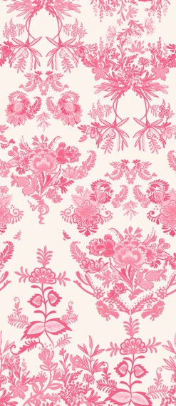 Delft© Mural Wallpaper In Magenta -Drop It Modern Sales Delft Magenta 02d25fb5 08f6 4c62 8b03 c997606a5e21