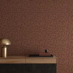 Dot To Dot© Wallpaper In Chocolate -Drop It Modern Sales DotToDot Chocolate Final3