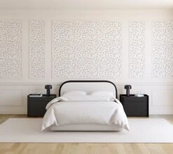 Dot To Dot© Wallpaper In Black + Cremé -Drop It Modern Sales DotToDot Creme Final