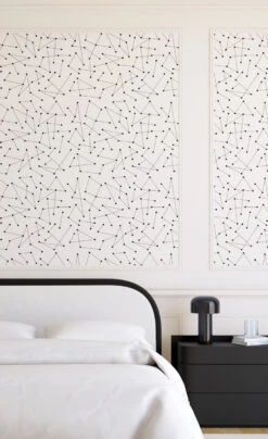 Dot To Dot© Wallpaper In Black + Cremé -Drop It Modern Sales DotToDot Creme Final.pinc2