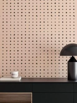 Dotted Line© Wallpaper In Nude -Drop It Modern Sales DottedLine Nude Final