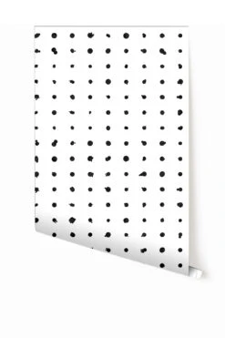 Dotted Line© Wallpaper In Black + White