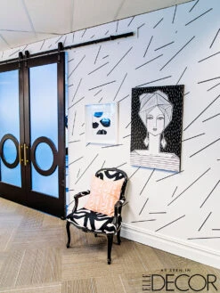 Bang Dem Sticks© Wallpaper In Black -Drop It Modern Sales EVAN2648web