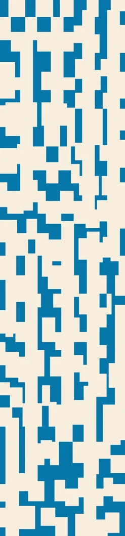 Mainframe© Wallpaper In Electric Blue + Cremé -Drop It Modern Sales Electric Blue Creme 28