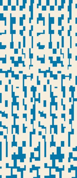 Mainframe© Wallpaper In Electric Blue + Cremé -Drop It Modern Sales Electric Blue Creme 52