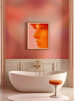 Electricity© Mural Wallpaper In Groovy Pink -Drop It Modern Sales Electric pink edit crop