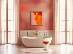 Electricity© Mural Wallpaper In Groovy Pink -Drop It Modern Sales Electric pink editweb