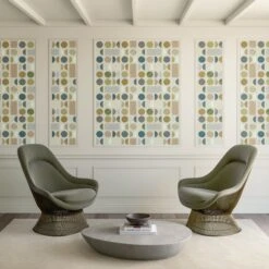 Nova© Wallpaper In Margot -Drop It Modern Sales Fabric Nova Margot Final