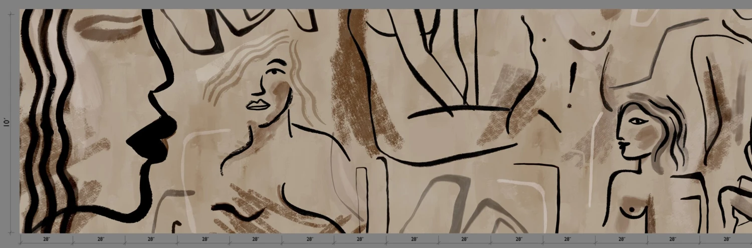 Famke© Mural Wallpaper In Earth 2 Famke© Mural Wallpaper In Earth - Image 2