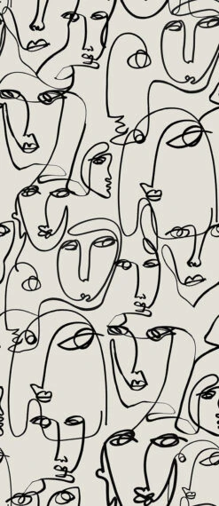 Femme© Wallpaper In Alabaster -Drop It Modern Sales FemmeMural Alabaster 2ba19b4f ccfe 462c a1fa 8aaf9bf114bc