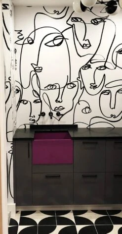 Femme© Wallpaper In Black + White -Drop It Modern Sales Femme BWcropweb