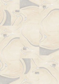 Magma© Wallpaper In Grey + Cremé -Drop It Modern Sales GREY CREME