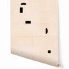 Geometrico© Wallpaper In Blush + Black
