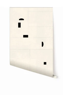 Geometrico© Wallpaper In Chalk + Black