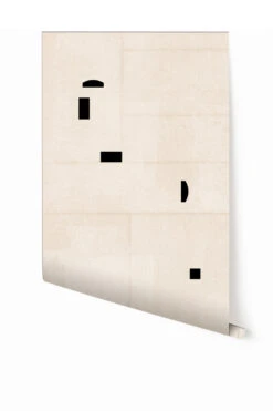 Geometrico© Wallpaper In Cremé + Black