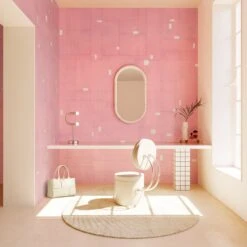 Geometrico© Wallpaper In Abalone -Drop It Modern Sales Geometrico Abalone rendering 01