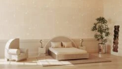 Geometrico© Wallpaper In Plaster -Drop It Modern Sales Geometrico Plaster rendering 01