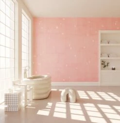 Geometrico© Wallpaper In Slipper -Drop It Modern Sales Geometrico Slipper rendering 01