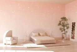 Geometrico© Wallpaper In Sweet Tart -Drop It Modern Sales Geometrico Sweet Tart Rendering 01