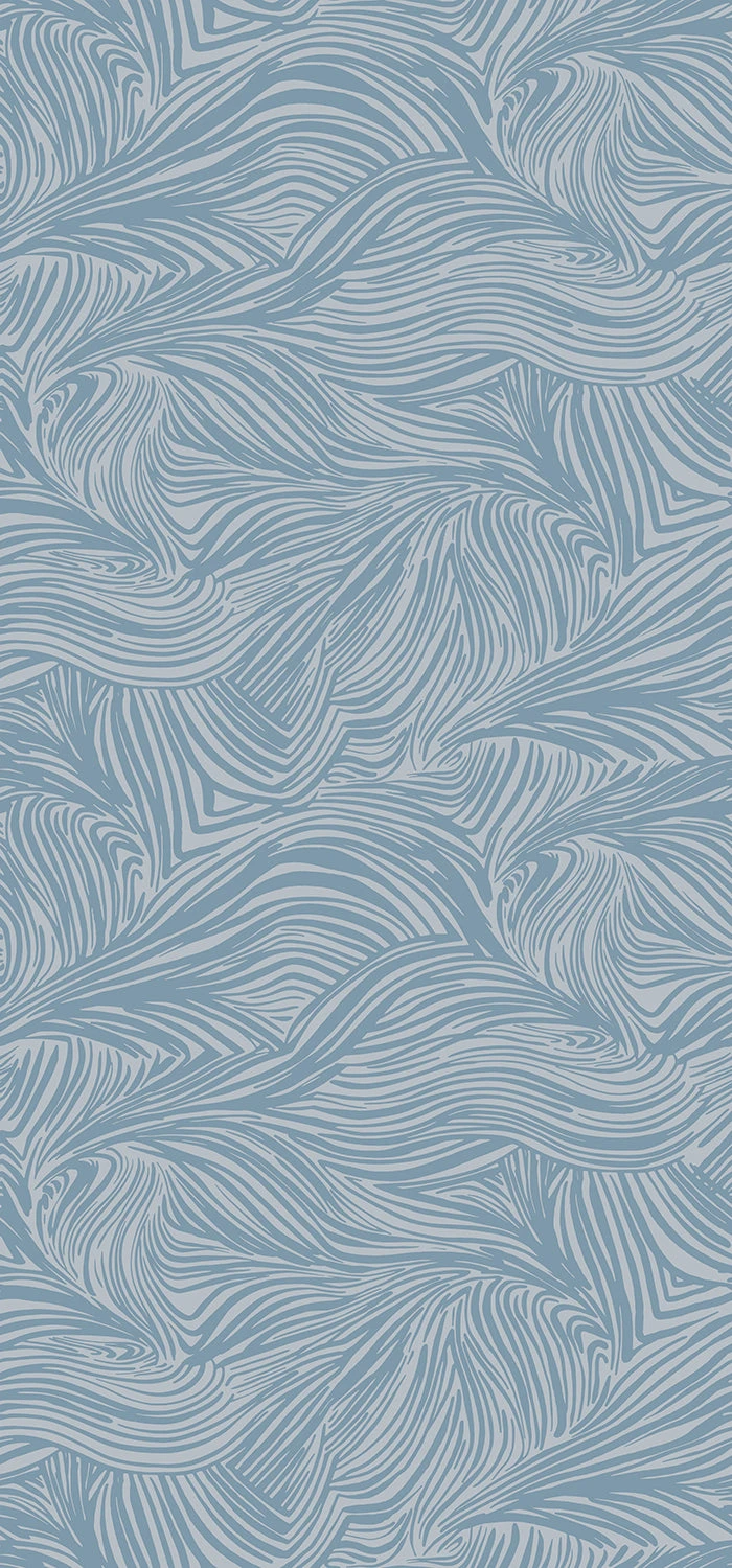 Hay Bale© Wallpaper In Cornflower 5 Hay Bale© Wallpaper In Cornflower - Image 5