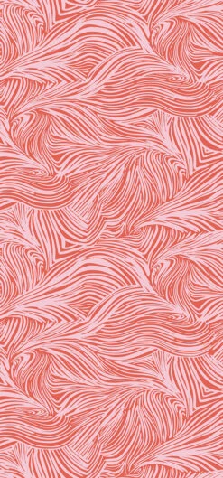 Hay Bale© Wallpaper In Hollyhock -Drop It Modern Sales HAYBALE MURAL HOLLYHOCK