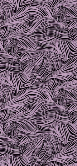 Hay Bale© Wallpaper In Purple + Black -Drop It Modern Sales HAYBALE MURAL PURPLE BLACK