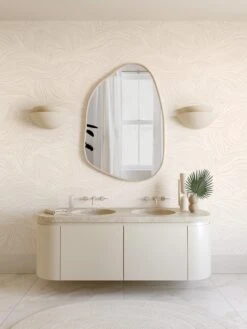 Hay Bale© Wallpaper In Milk -Drop It Modern Sales HayBaleMural Milk Final