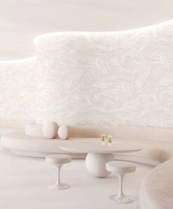 Hay Bale© Wallpaper In Mineral -Drop It Modern Sales HayBaleMural Mineral Final 2CROP