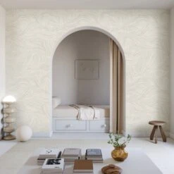 Hay Bale© Wallpaper In Slate -Drop It Modern Sales HayBaleMural Slate Final