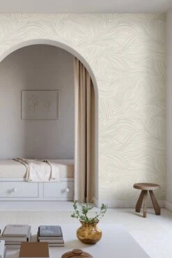 Hay Bale© Wallpaper In Slate -Drop It Modern Sales HayBaleMural Slate FinalCROP