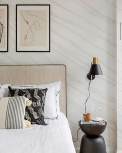 Dune© Mural Wallpaper In White -Drop It Modern Sales IMG 0450