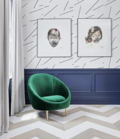 Bang Dem Sticks© Wallpaper In Black -Drop It Modern Sales IMG 0536