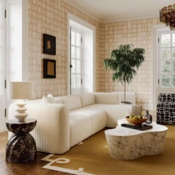 Nova© Wallpaper In Cremé -Drop It Modern Sales IMG 0615