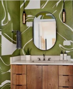 Magma© Wallpaper In Lagoon -Drop It Modern Sales IMG 0798