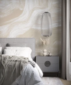 Modern Art© Mural Wallpaper In Nude -Drop It Modern Sales IMG 0900